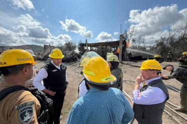 Supervisa gobernador Armenta Mier zona de emergencia en Tepeaca