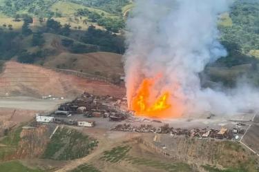Incendio en pozo de Veracruz