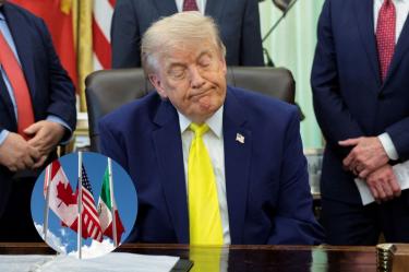 Trump afirma que podría no renovar el T-MEC: 'No necesitamos nada de México y Canadá’.