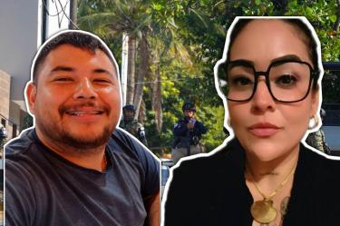 Roxana Guzmán y Luis Ángel López, periodistas atacados.