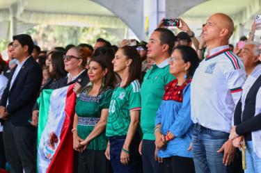 Sheinbaum y Brugada vieron el partido de México en la GAM