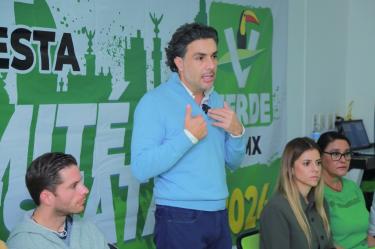 Jesús Sesma Suárez, dirigente del PVEM en la Ciudad de México.