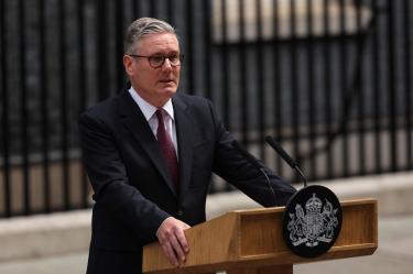 Keir Starmer anunció su renuncia como primer ministro de Reino Unido.