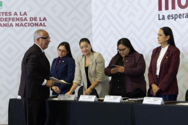 Alfredo Álvarez Cárdenas asistió a su registro de Aspirantes a la Coordinación Estatal en Defensa de la Transformación y Soberanía Nacional.