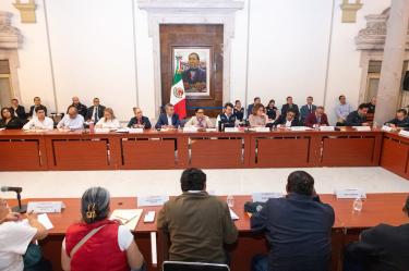 La reunión se realizó con el propósito de atender sus demandas