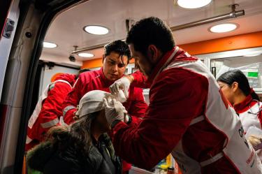 Cruz Roja Mexicana mantuvo un “despliegue estratégico" con 21 ambulancias, cinco consultorios médicos, una Unidad Móvil de Comunicaciones y un Puesto de Mando