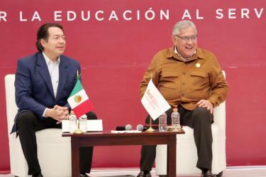 Mario Delgado Carrillo afirmó que en algunos niveles educativos ya se registra una recuperación del 100 por ciento en términos reales frente a las pérdidas acumuladas en décadas pasadas