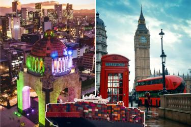 México vs. Inglaterra: así es su relación en comercio, inversiones y negocios.