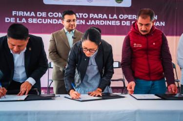 Osorio anunció que se tienen programadas las aperturas de una escuela preparatoria