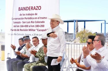 Además del mejoramiento de la red carretera federal, avanzan proyectos estratégicos como la construcción del CBTA número 337 en Hermosillo, fortaleciendo la infraestructura educativa