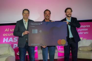 Cinépolis, Openbank y Mastercard lanzan una tarjeta digital para jóvenes.