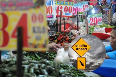 El Niño podría elevar los precios de los alimentos en México: UBS.