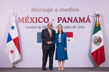 La Presidenta de México, Claudia Sheinbaum, respaldó la defensa de la neutralidad permanente del Canal de Panamá, tras la reunión bilateral con el Presidente de Panamá, José Raúl Mulino, en Palacio Nacional.