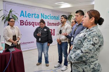 Rosa Icela Rodríguez supervisó el funcionamiento del centro de mando de la Alerta Nacional de Búsqueda Inmediata (ANBI)