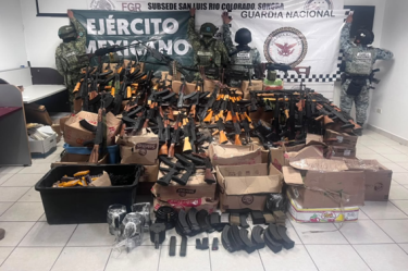 Lo asegurado fue puesto a disposición de la fiscalía general de la República con sede en San Luis Río Colorado, Sonora para continuar con las investigaciones