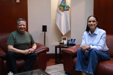 Durante el encuentro, abordaron temas relativos a los asuntos políticos nacionales y del estado de Hidalgo.