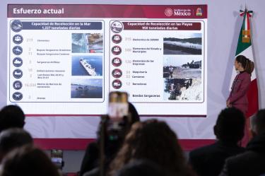 La mandataria precisó que las acciones se concentrarán en las cinco zonas turísticas más importantes de Quintana Roo.