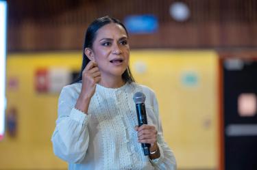 La dirigente enfatizó el compromiso de las bases partidistas en Oaxaca, reafirmando el trabajo comunitario como la clave para consolidar la organización interna del movimiento en todo el país.