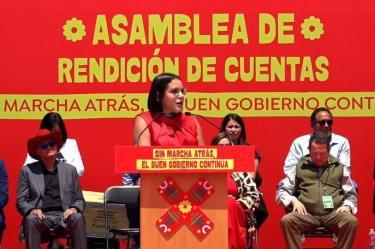 Circe Camacho aprovechó para anunciar que este año comenzará la construcción del primer Hospital General de Xochimilco.