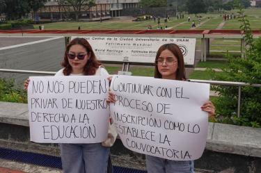 Resultados anormales en examen UNAM