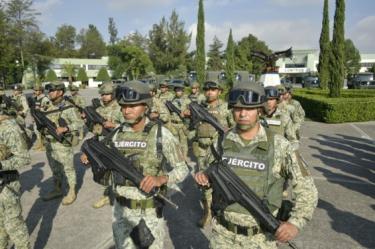 La Secretaría de la Defensa Nacional desplegó mil 557 efectivos en Michoacán como parte de la Estrategia Nacional de Seguridad Pública