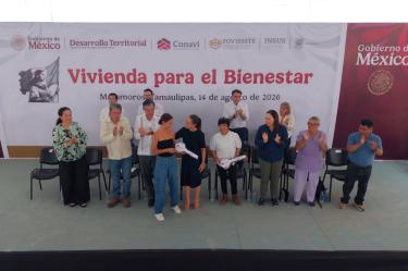 De la primera piedra a las llaves: Entregan casas y liberan créditos en Reynosa y Matamoros