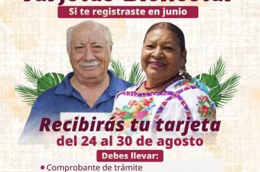 La Secretaría de Bienestar puso en marcha este lunes 24 de agosto el operativo nacional para distribuir las tarjetas del Banco del Bienestar a las personas que completaron su registro durante el pasado mes de junio