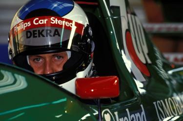 El alemán debutó con Jordan Grand Prix, equipo de primer año en la serie