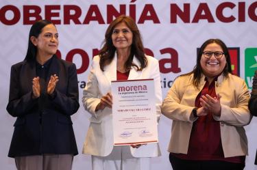 Nora Ruvalcaba Gámez, virtual candidata de Morena a la gubernatura de Aguascalientes en 2027.