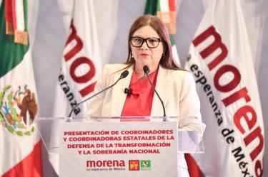 Imelda Castro, coordinadora estatal de la Defensa de la Transformación en Sinaloa