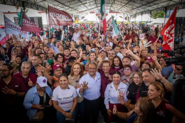 Muestran junto a Mijes en Escobedo unidad y fuerza territorial
