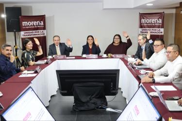 La sesión de la Comisión Nacional de Elecciones, aprobó la convocatoria para las Coordinaciones Federales de Morena