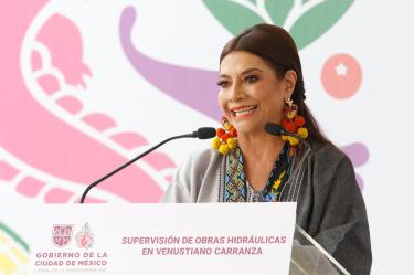 Clara Brugada informa sobre obras de drenaje en CDMX