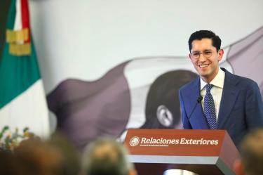 Roberto Velasco, Secretario de Relaciones Exteriores, visitará la República Popular China