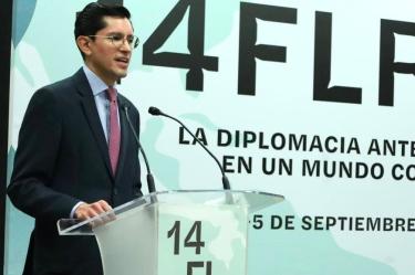 Roberto Velasco Álvarez, titular de la SRE, afirmó que "la previsibilidad es capital diplomático".