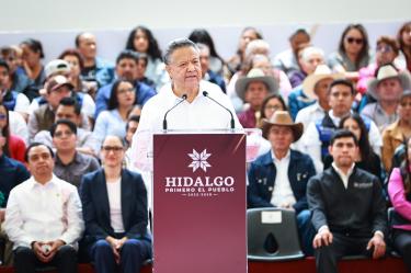 Julio Menchaca, gobernador de Hidalgo, presenta su Cuarto Informe de Gobierno