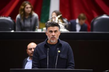 Desde la tribuna de la Cámara de Diputados, el diputado del Partido Verde, Julio Scherer Pareyón, destacó la reducción histórica de 53% en homicidios dolosos en los últimos dos años