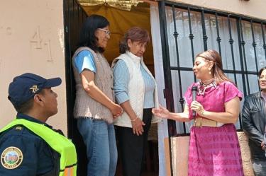 La jefa de Gobierno, Clara Brugada, encabeza el inicio del programa "Código 1: Policía en tu Calle" en la alcaldía Álvaro Obregón
