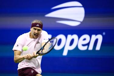 Alexander Zverev, tenista alemán durante el US Open.