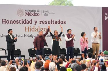 Claudia Sheinbaum en Hidalgo