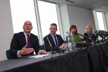 Líderes Escocia, Gales e Irlanda del Norte durante una reunión en Cardiff