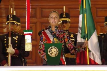 La titular del Ejecutivo cumplió puntualmente el rito anual en México.
