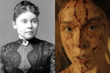Comparación entre un retrato histórico de Lizzie Borden y su representación en la serie Monstruo de Netflix.