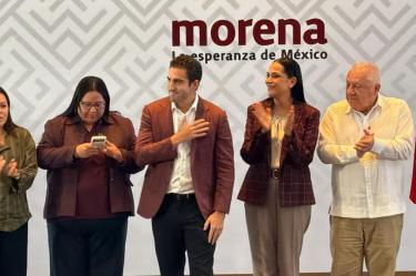 Gino Segura, coordinador estatal de Defensa de la Transformación y la Soberanía Nacional en Quintana Roo.