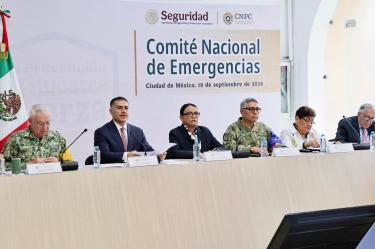 Rosa Icela Rodríguez y Omar García Harfuch encabezan evaluación del Segundo Simulacro Nacional 2026