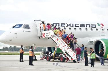 El arribo de la nueva unidad se registró en la sede del AIFA