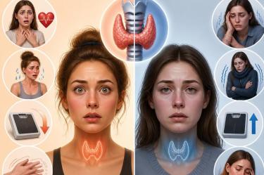 Síntomas de hipertiroidismo e hipotiroidismo: diferencias y cómo detectarlo