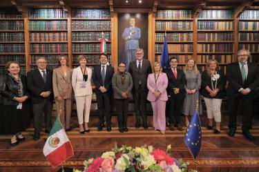 La titular de la Segob destacó la reunión y señaló que el diálogo permitió intercambiar puntos de vista sobre estos temas de interés común.