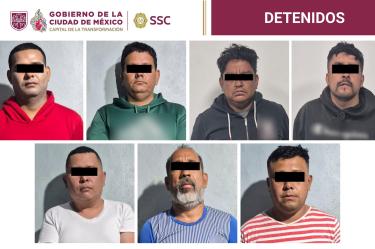 Operativos en Miguel Hidalgo e Iztapalapa dejaron siete detenidos y el aseguramiento de motocicletas robadas, drogas y armas de fuego, informó la SSC