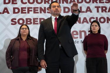 Cruz Pérez Cuéllar rindió protesta como coordinador estatal para la Defensa de la Transformación y la Soberanía Nacional de Chihuahua.
